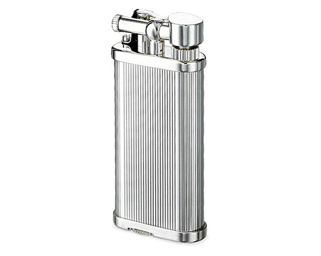 Briquet Dunhill Unique Cigare Fine Lines Argent