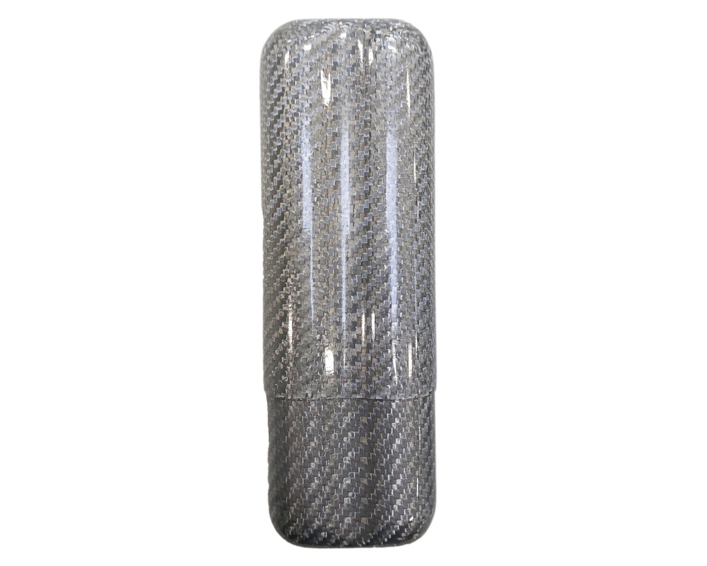 Etui Cigare Carbon Fiber 2C Argent R58 140mm