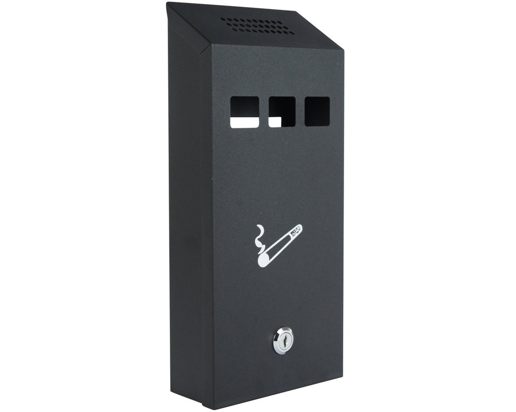 Ashtray Wall Mailbox Black