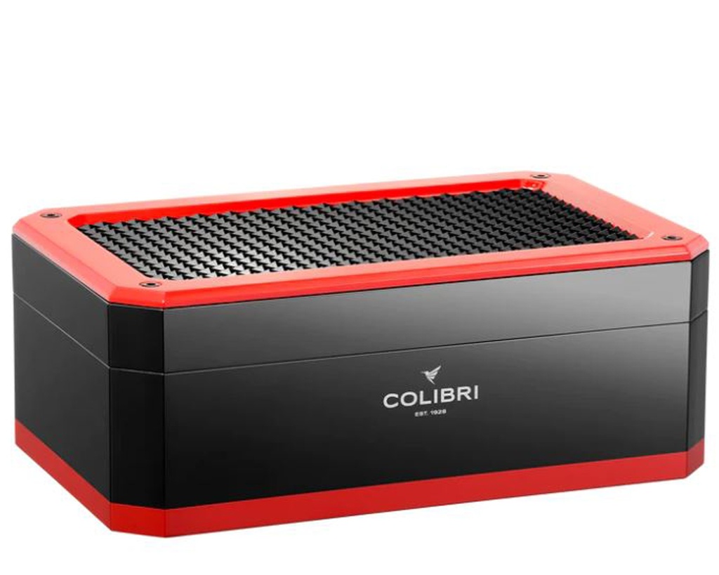 Humidor Colibri Rally Black Red - 125 Cigars