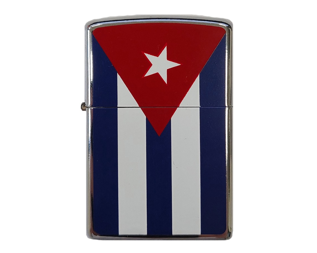 Aansteker Benzine Chrome Cuban Flag 