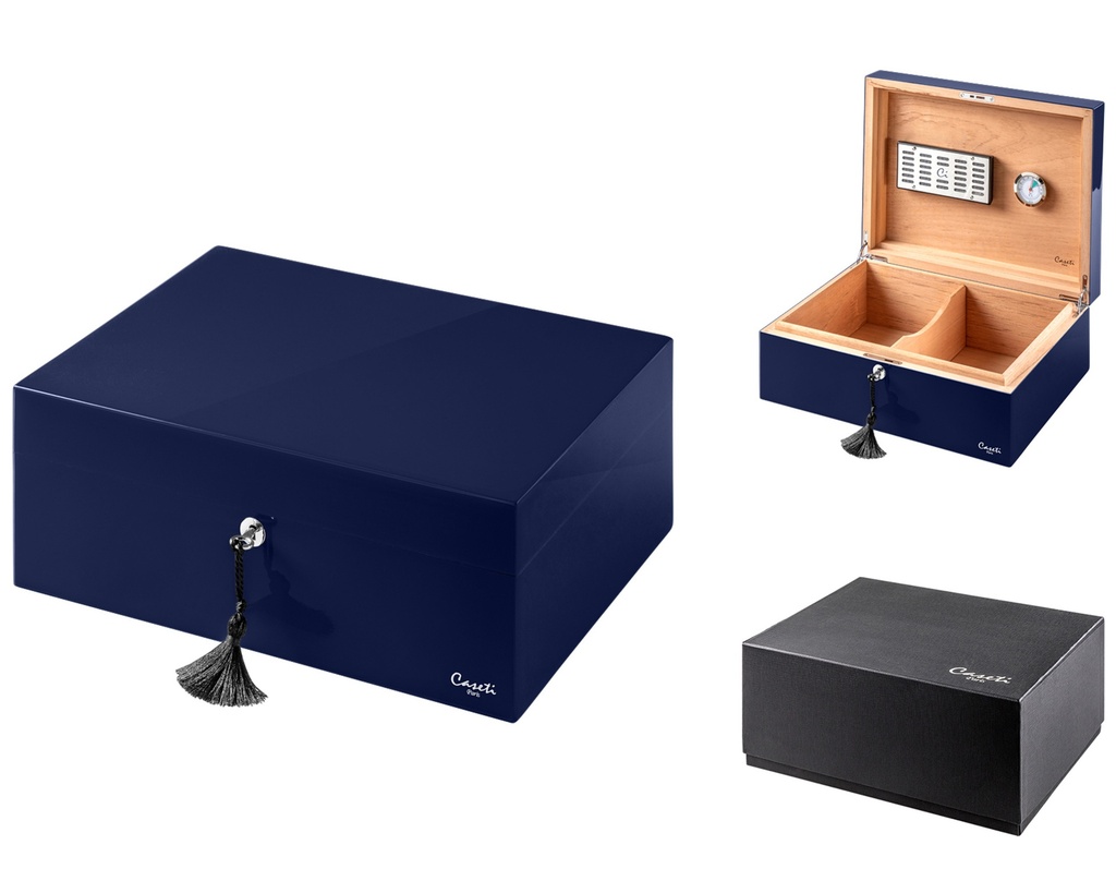 Humidor Caseti Paris Dark Blue