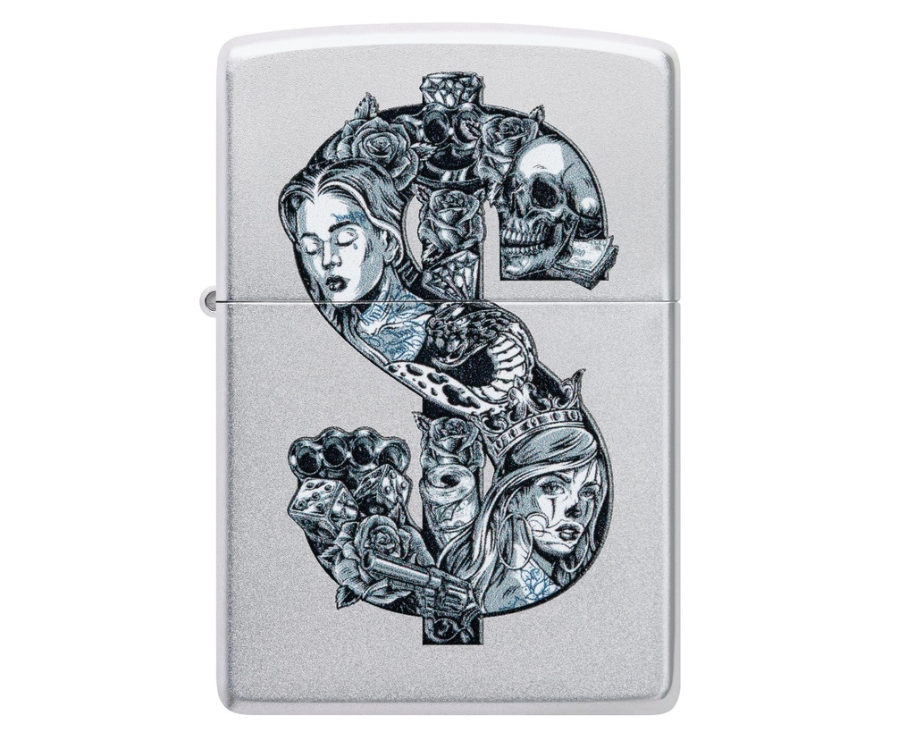 Aansteker Zippo Tattoo Dollar Design