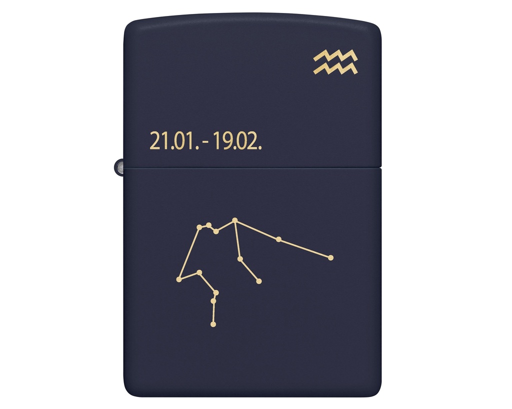 Briquet Zippo Zodiac Aquarius Design