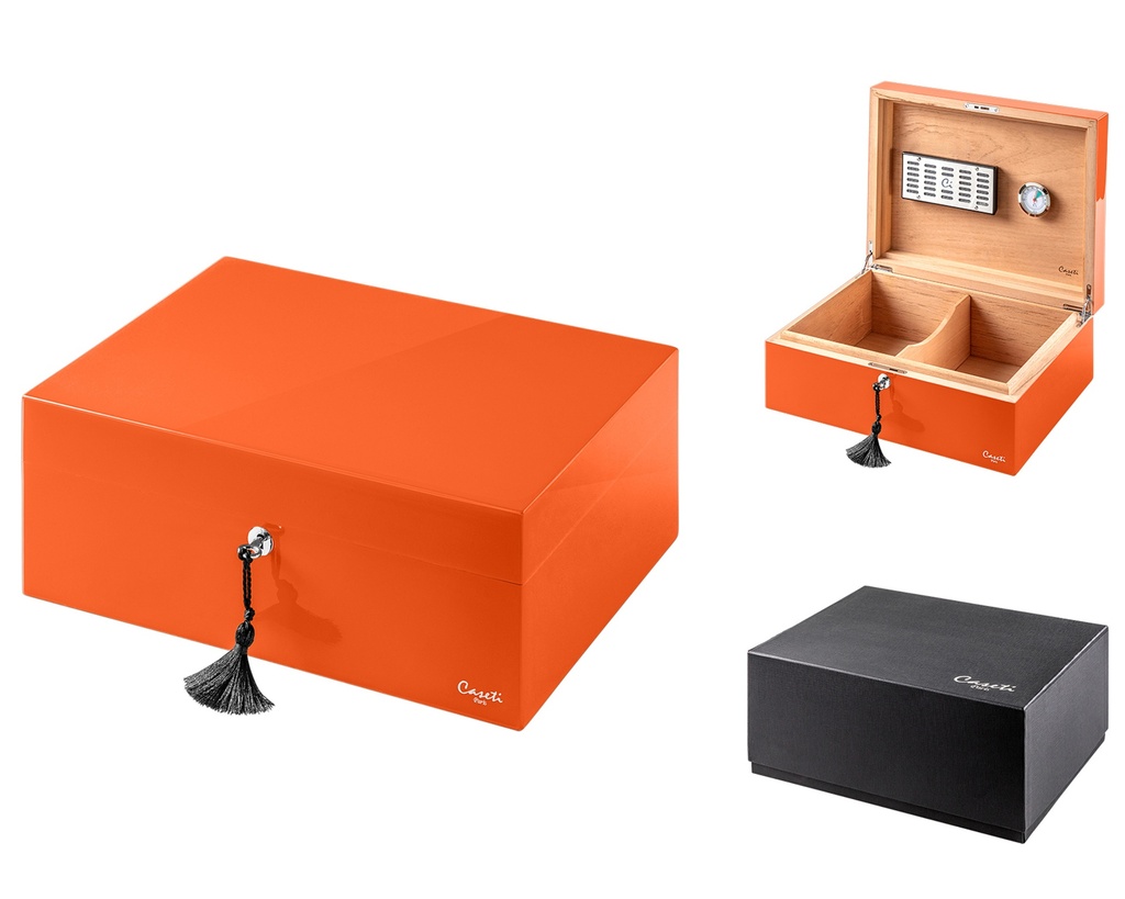 Humidor Caseti Paris Orange