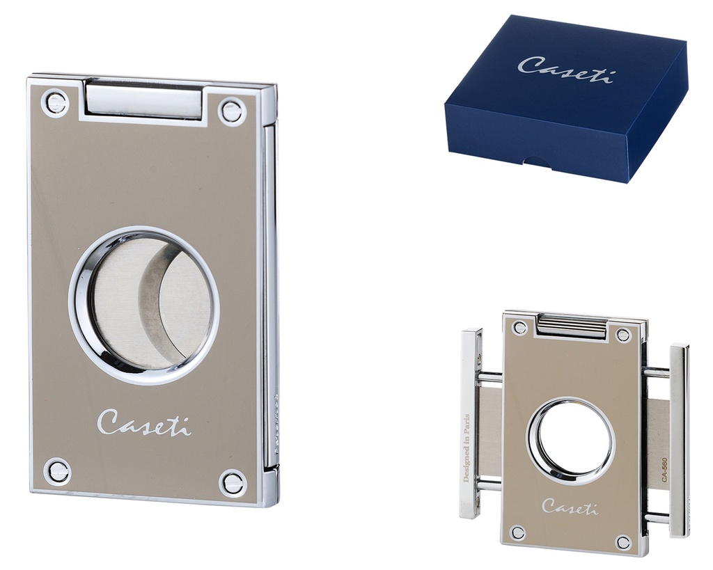 Cigar Cutter Caseti Paris 2 Blades Grey