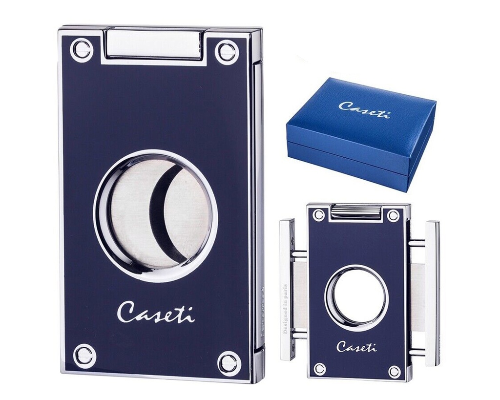 Cigar Cutter Caseti Paris 2 Blades Blue