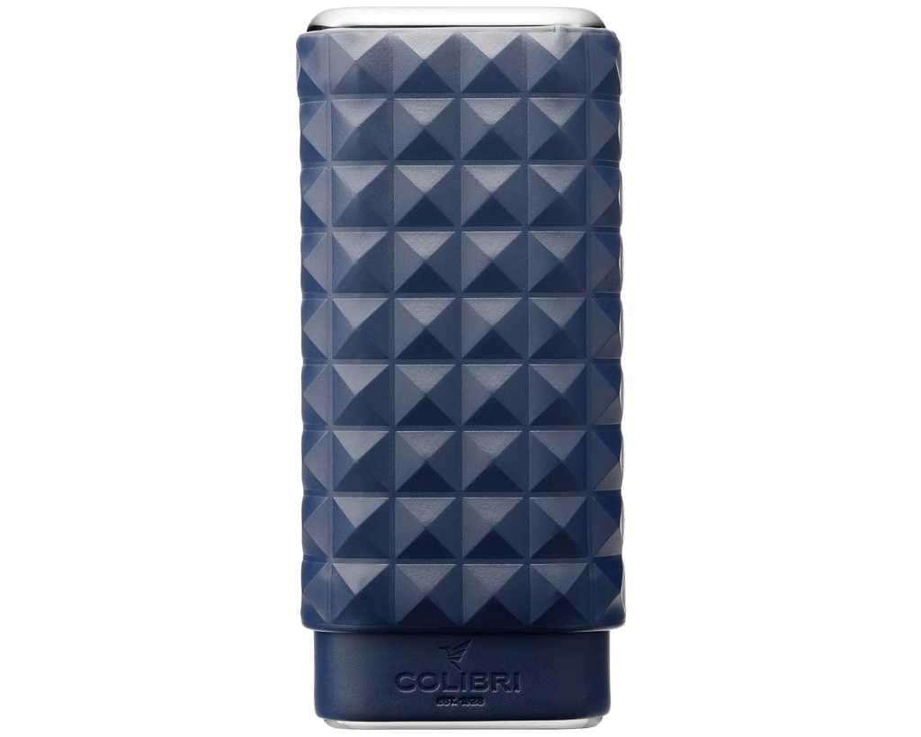 Etui Cigare Colibri Quasar 3 Navy Chrome