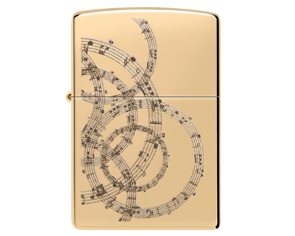 Briquet Zippo Musical Notes Design