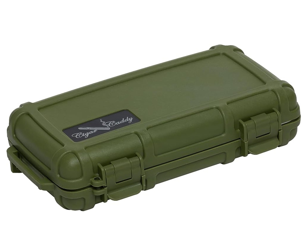 Humidor De Voyage Cigar Caddy Vert Foret 5 Cigares