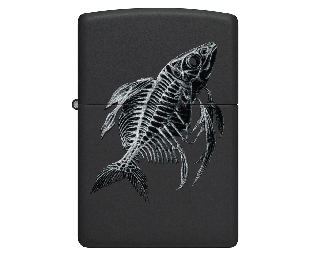 Lighter Zippo Fish Skeleton Design