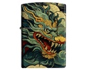 Lighter Zippo Colourful Dragon Design