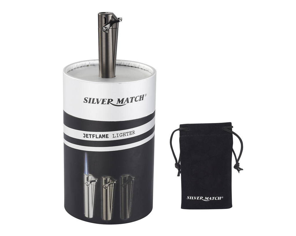 Briquet Silver Match Cardiff Jet