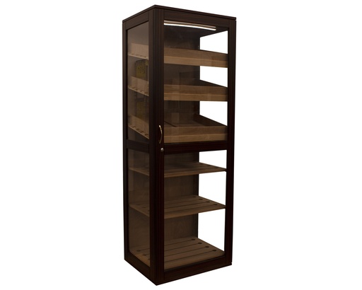 [29203] Humidor Cabinet Glass Mahagony 180 x 65 x 50cm