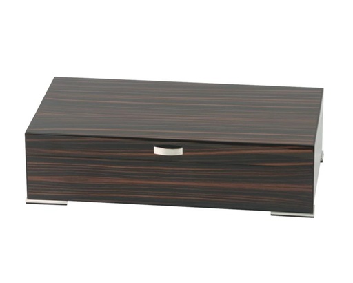 [561335] Humidor Makassar Chrome Base - 25 Cigars