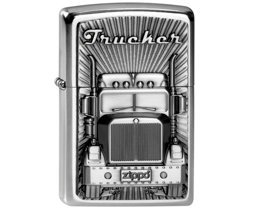 [2003977] Briquet Zippo Trucker Emblem Zippo Logo