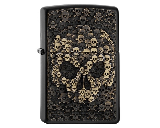 [2005334] Briquet Zippo Skull in Skull