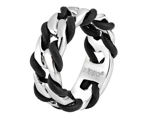 [2006252] Zippo Steel & Leather Ring - 62