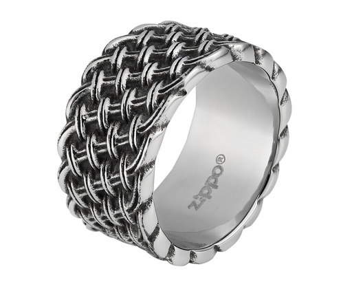 [2006253] Zippo Steel Braided Ring - 56