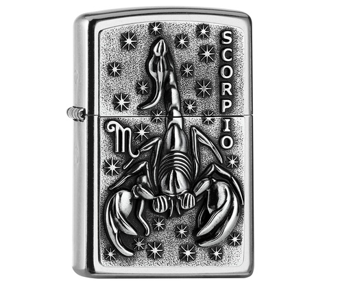 [2006498] Aansteker Zippo Zodiac Scorpio Tierkr. V19 Emb