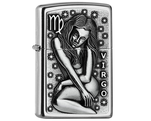 [2006499] Briquet Zippo Zodiac Virgo Tierkre. V19