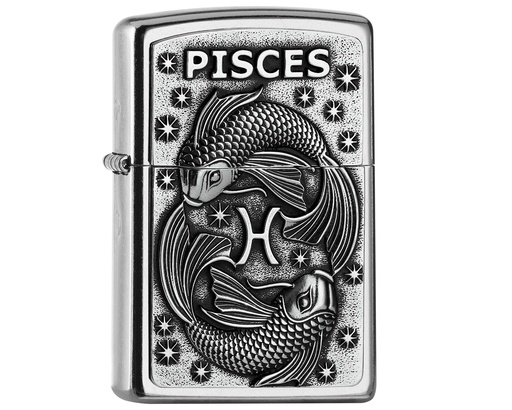 [2006500] Lighter Zippo Zodiac Pisces Tierkr. V19