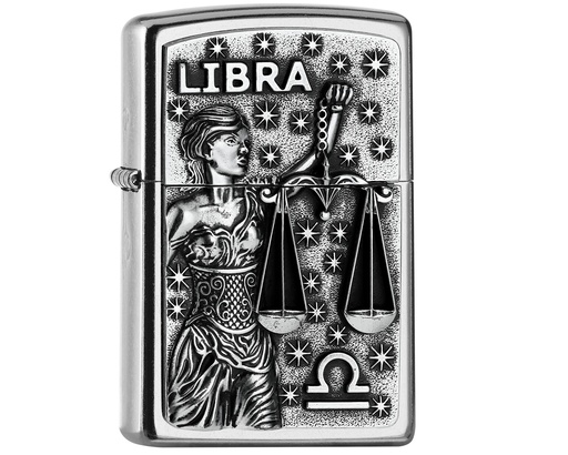 [2006502] Briquet Zippo Zodiac Libra Tierkr. V19