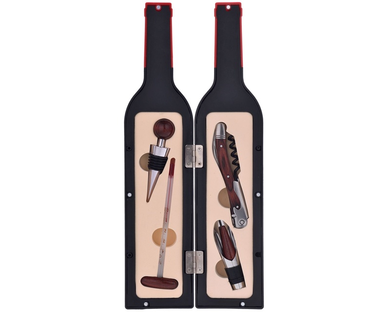 [40268491] Laguiole 4Pcs Wine Accessory Set