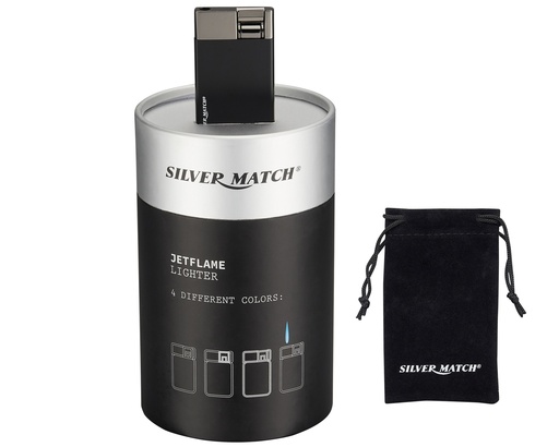 [40674356] Briquet Silver Match Oslo Jet