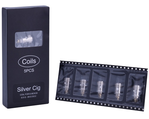 [40678634] Silver Cig Coil Voor E-Box30 (5St)