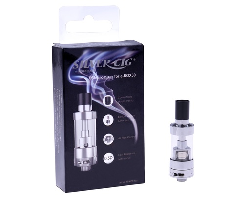[40678635] Silver Cig Clearomizer voor E-Box30