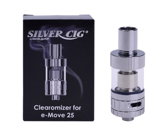 [40678647] Silver Cig Clearomizer voor E-Move 25