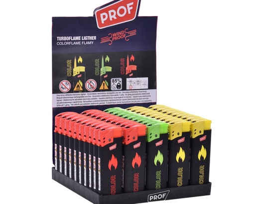 [40804265] Briquet Jetable Prof Rubber Touch Colorflame
