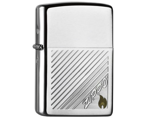 [60000663] Briquet Zippo Stripe Zippo Logo