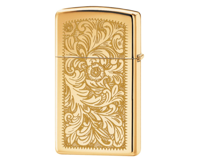 [60000812] Briquet Zippo Venetian Brass Slim