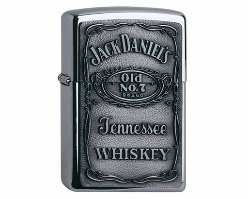 [60001209] Aansteker Zippo Jack Daniel's Label Chrome