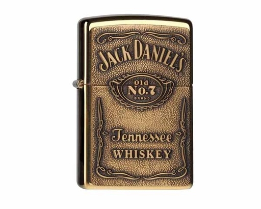 [60001212] Aansteker Zippo Jack Daniel's Label Brass