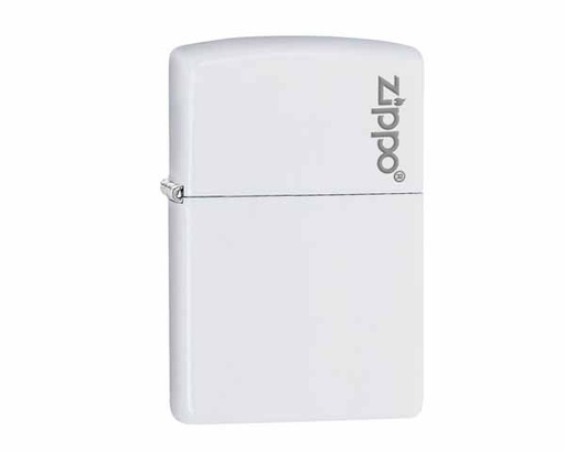 [60001270] Lighter Zippo White Matte with Zippo Logo