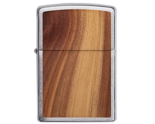 [60004584] Briquet Zippo Woodchuck Brushed Chrome