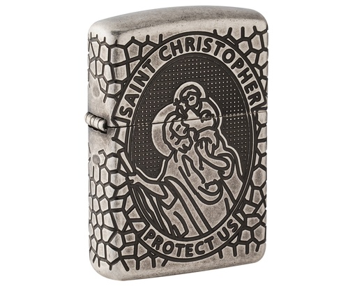 [60005200] Briquet Zippo St Christopher Medal Design