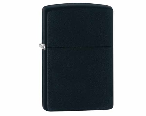 [60005770] Briquet Zippo Reg Black Matte For Laser Brass
