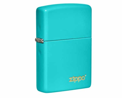 [60005827] Aansteker Zippo Flat Turquoise  with Zippo Logo Lasered