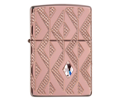 [60005933] Lighter Zippo Geometric Diamond Pattern Design