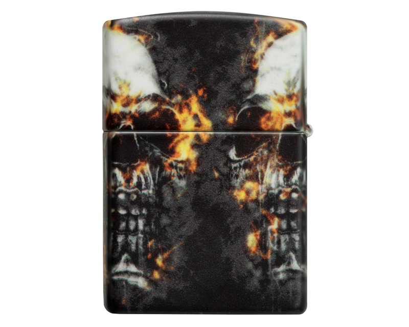 [60006136] Lighter Zippo Smokey Skulls Design