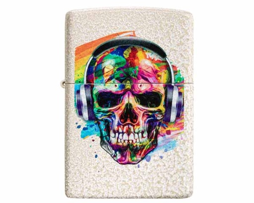 [60006144] Lighter Zippo Skull Headphones Design