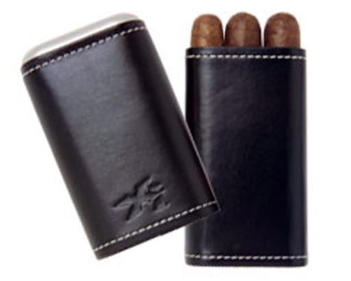 [243BK] Cigar Case Xikar Envoy Triple Cigar Black