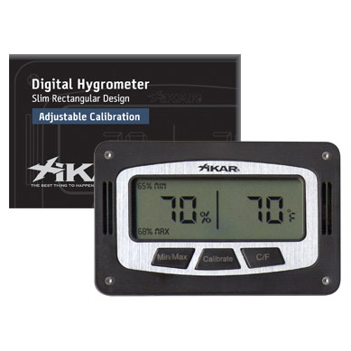 [833XI] Hygrometer Xikar Digital Smal Rechthoek 