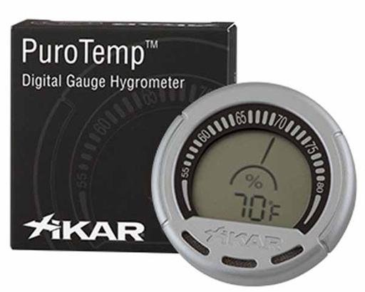 [834XI] Hygrometer Xikar Digital Gauge Hygrometer Zilver