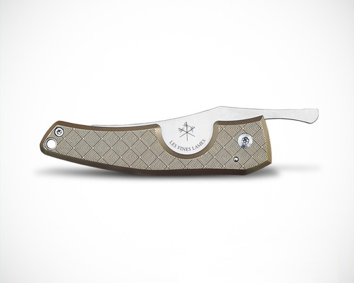 [CC0203004] LFL Cigar Knive Le Petit Brass Leaf