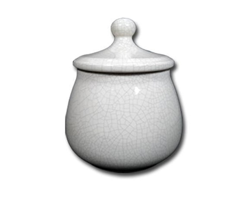 [CC603] Tobacco Jar Chacom White